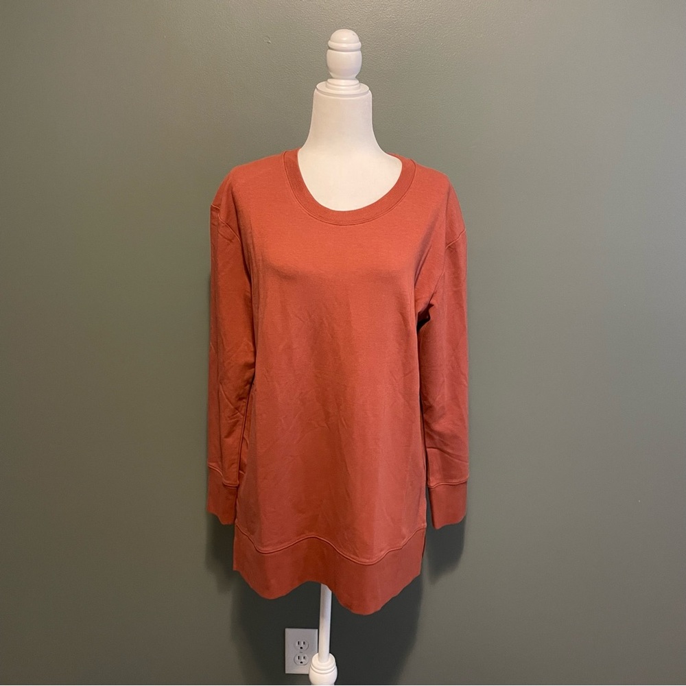 Daily Ritual Rust Pullover Sweater